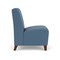 Lesro Siena Lounge Reception Armless Guest Chair, Walnut, MD Titan Upholstery SN1102 - alternate 2